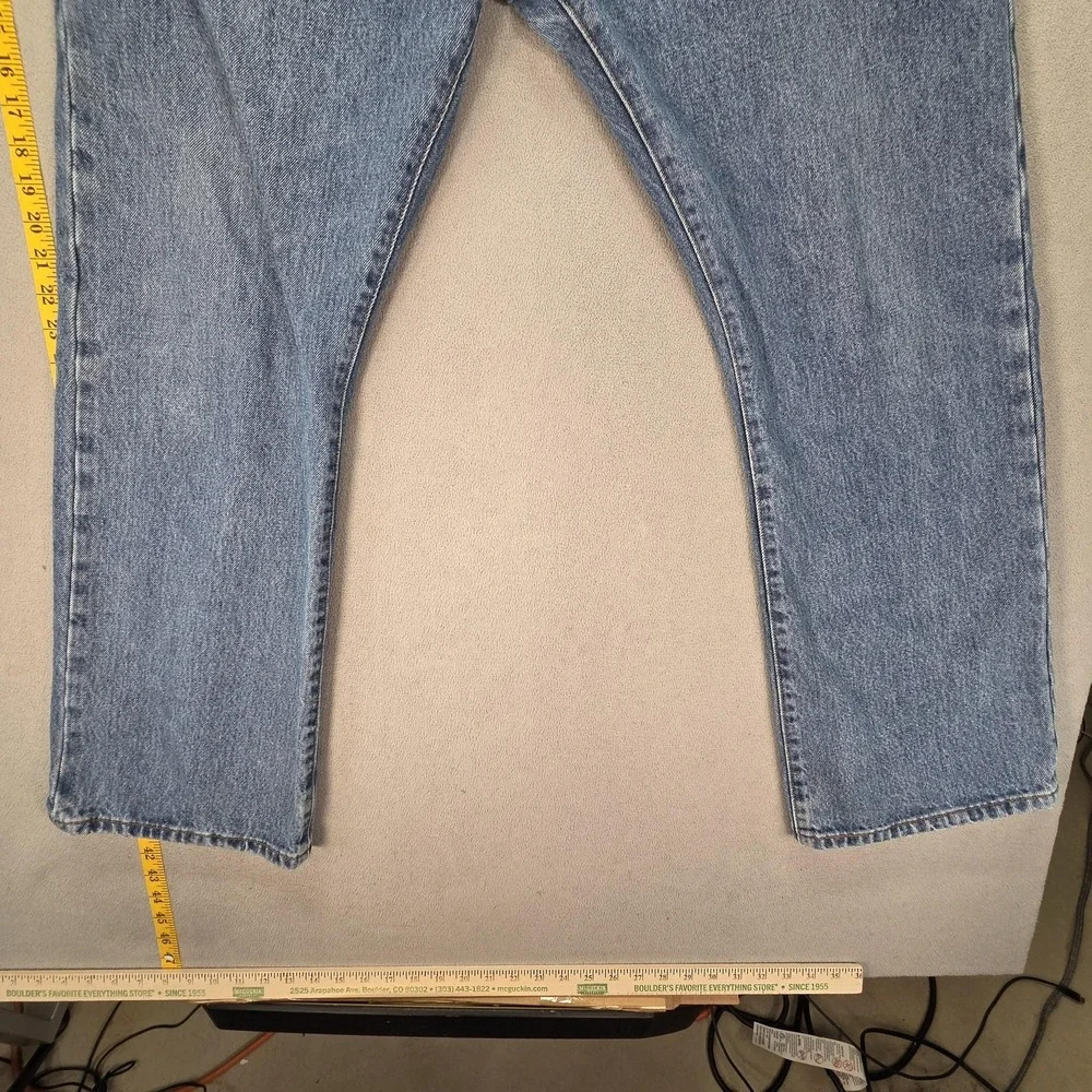 Levis 517 Jeans Mens Medium Wash Blue Denim‎ Bootcut Zip Fly Fits 38x30